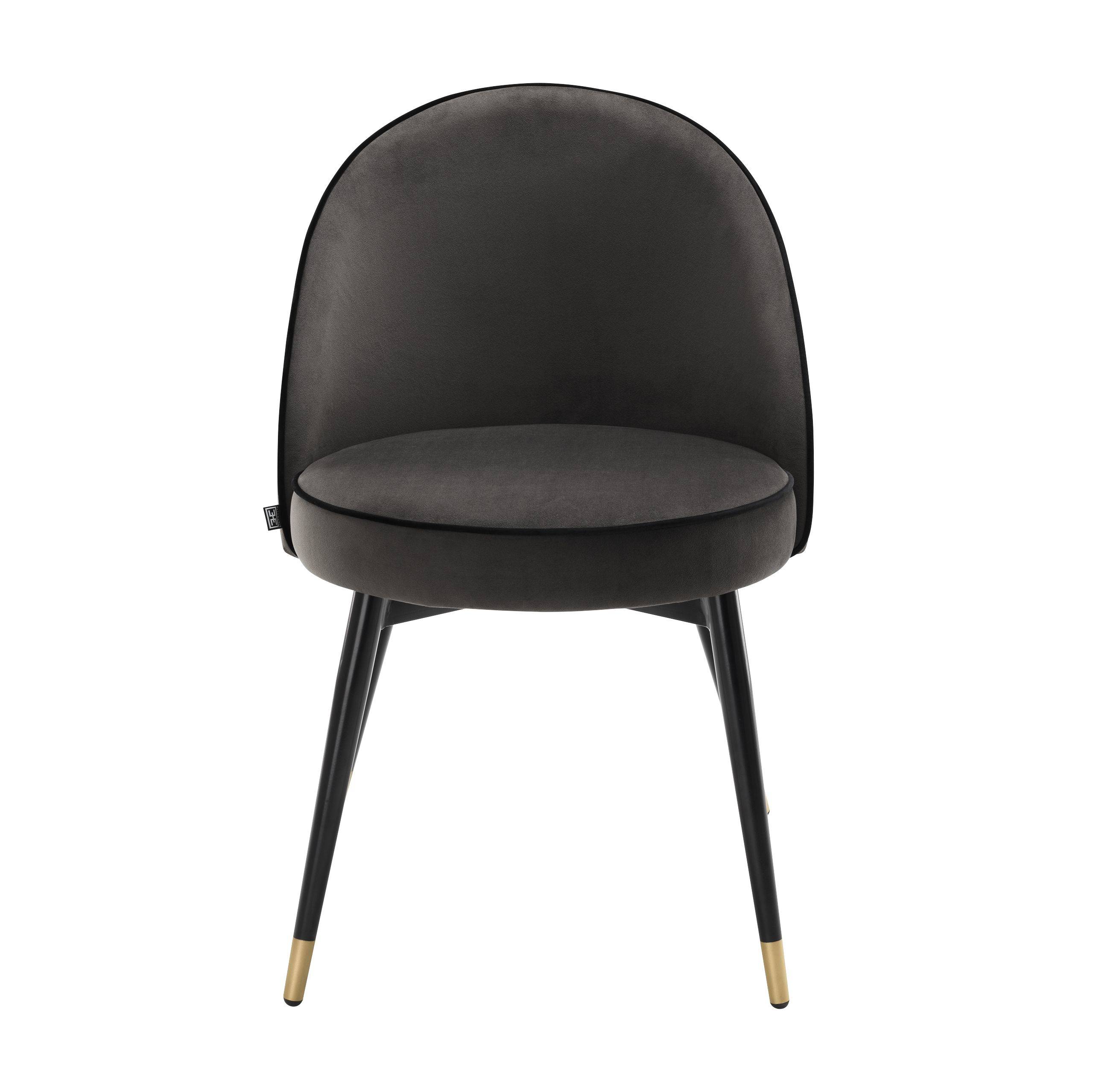 DINING CHAIR COOPER DARK GREY VELVET