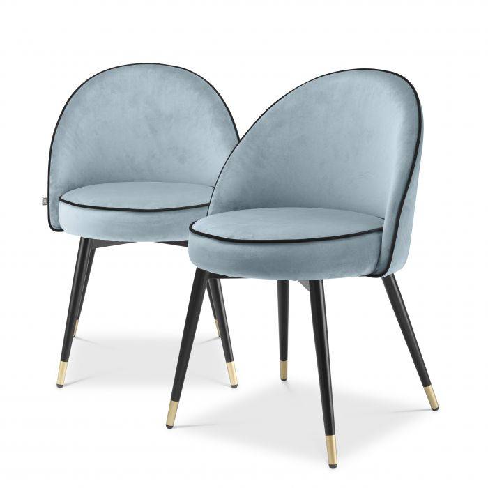 DINING CHAIR COOPER DARK GREY VELVET