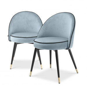 DINING CHAIR COOPER DARK GREY VELVET