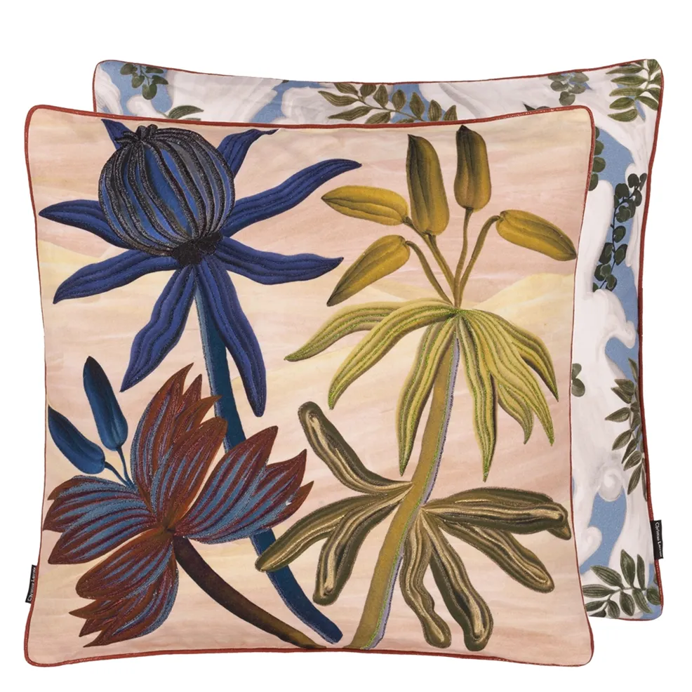 GUATIZA PECHE CUSHION NEW CHRISTIAN LACROIX 50 x 50 cm