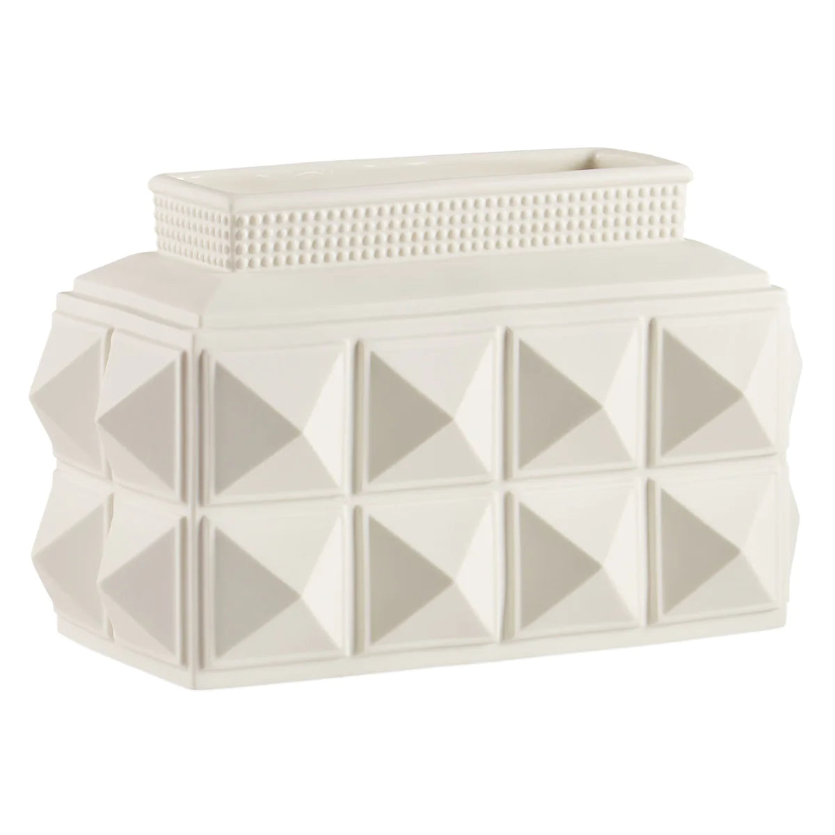 CHARADE STUDDED LOW VASE