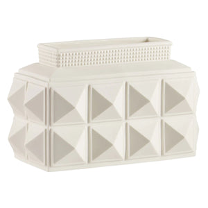 CHARADE STUDDED LOW VASE
