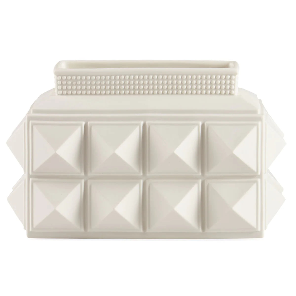 CHARADE STUDDED LOW VASE