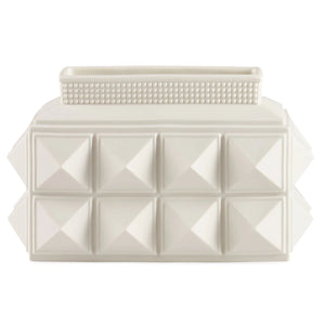 CHARADE STUDDED LOW VASE