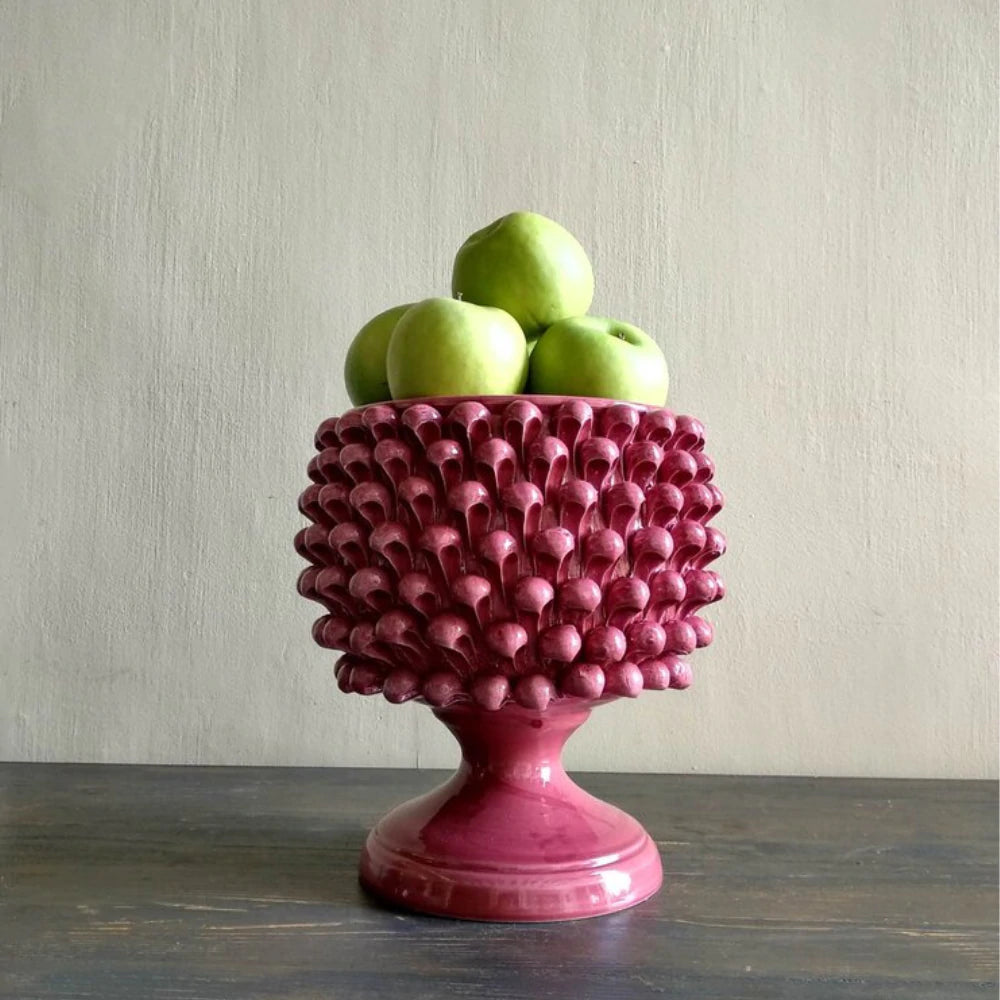 PINECONE BOWL MEDIUM PINK