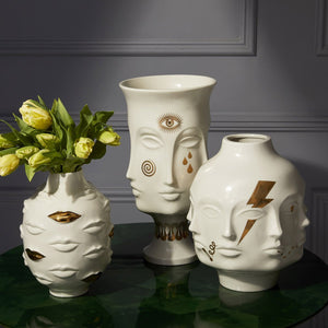 GILDED MUSE GALA ROUND VASE