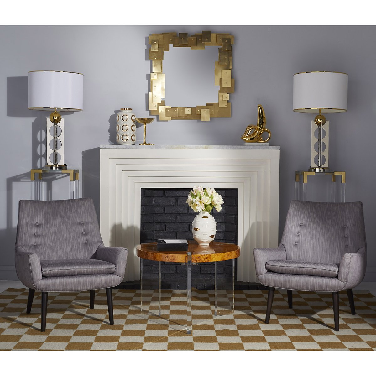 GILDED MUSE GALA ROUND VASE